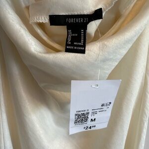 Forever 21 Ivory Drape Dress